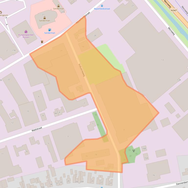 Kaart van postcodegebied 7461AA.