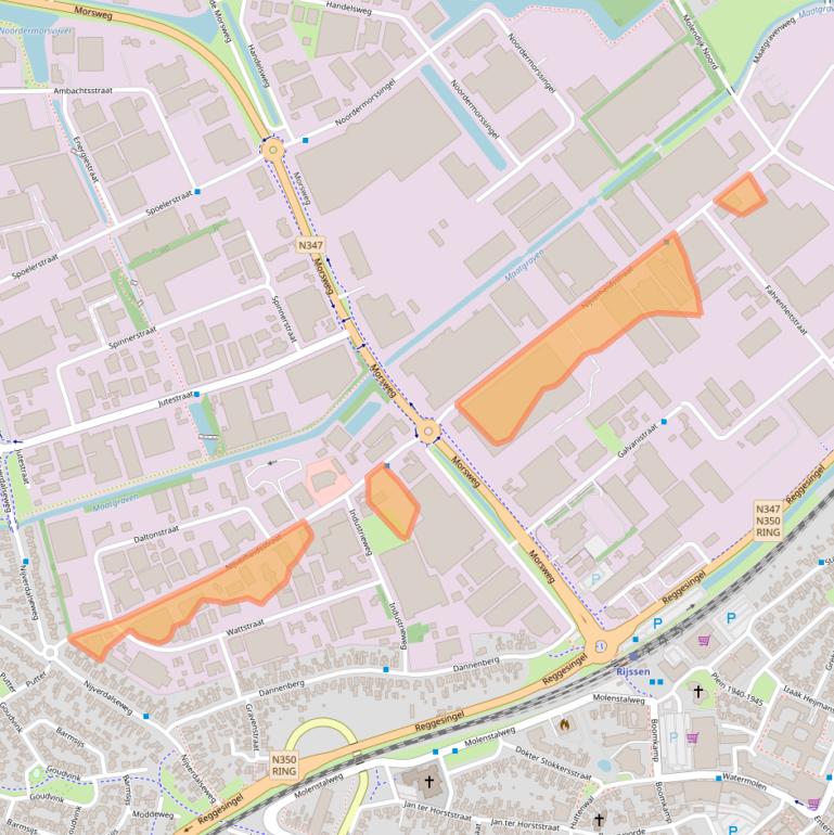 Kaart van postcodegebied 7461AE.