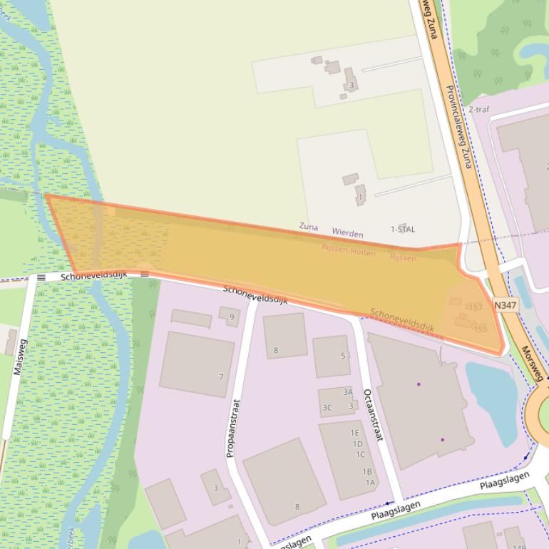 Kaart van postcodegebied 7461AL.