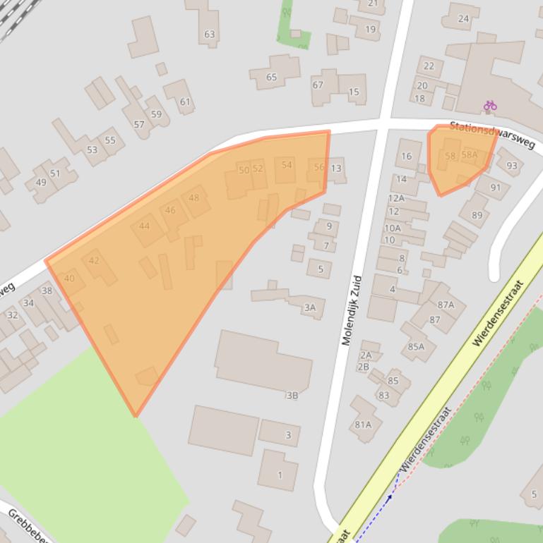 Kaart van postcodegebied 7461AV.