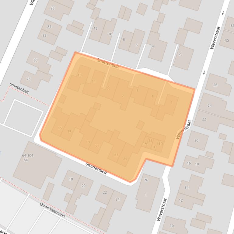 Kaart van postcodegebied 7461BH.