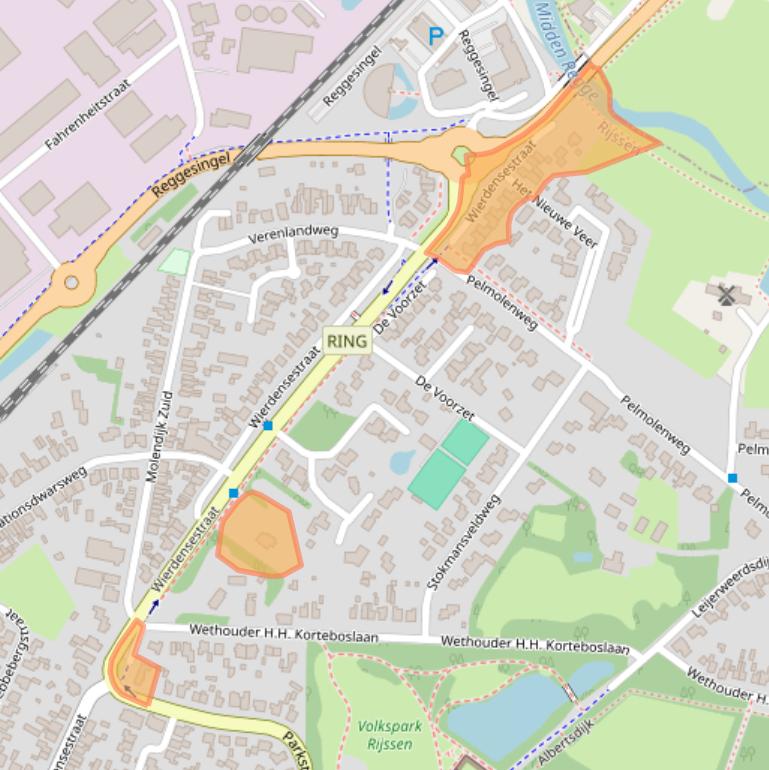 Kaart van postcodegebied 7461BL.