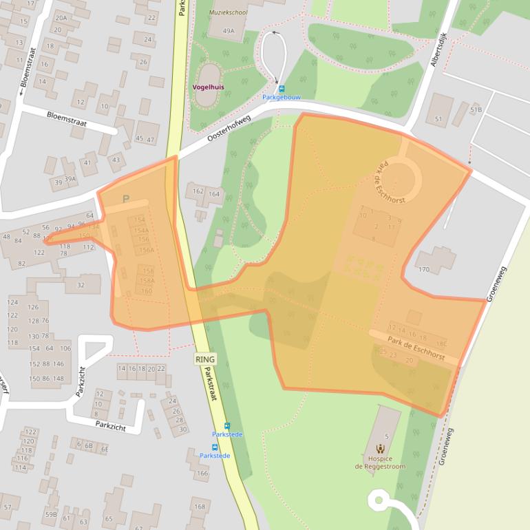 Kaart van postcodegebied 7461BN.