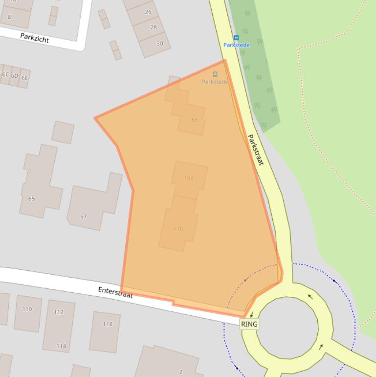 Kaart van postcodegebied 7461BS.