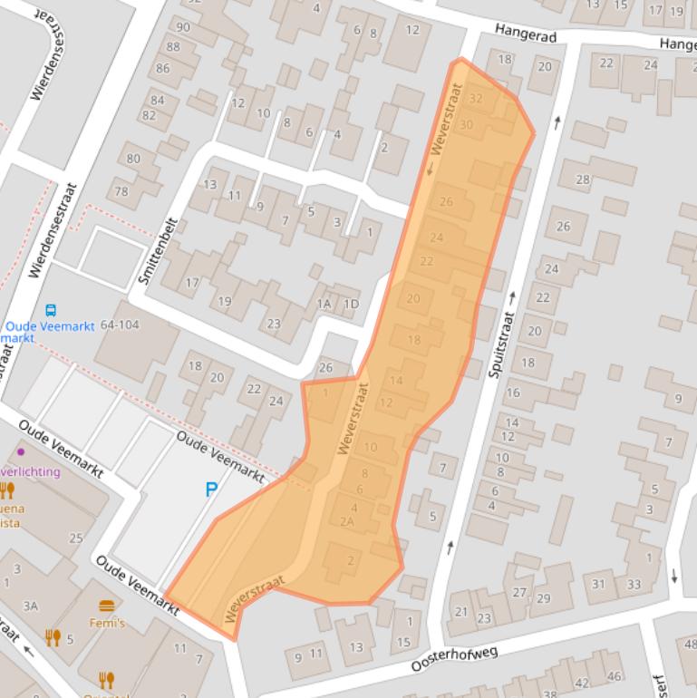 Kaart van postcodegebied 7461CD.