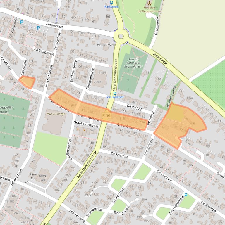 Kaart van postcodegebied 7461CP.