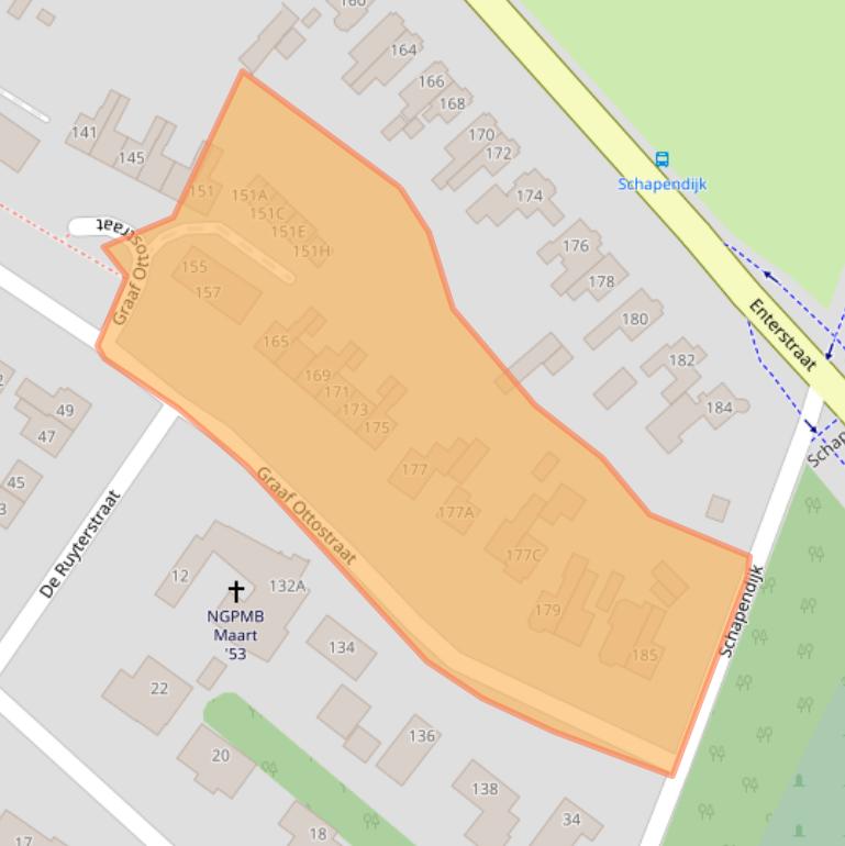 Kaart van postcodegebied 7461CT.