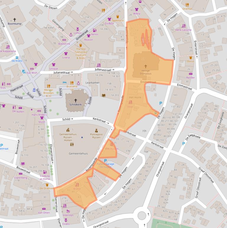Kaart van postcodegebied 7461DA.