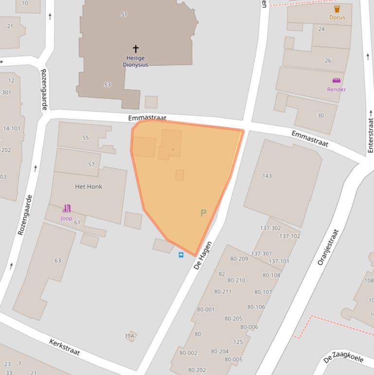 Kaart van postcodegebied 7461DE.