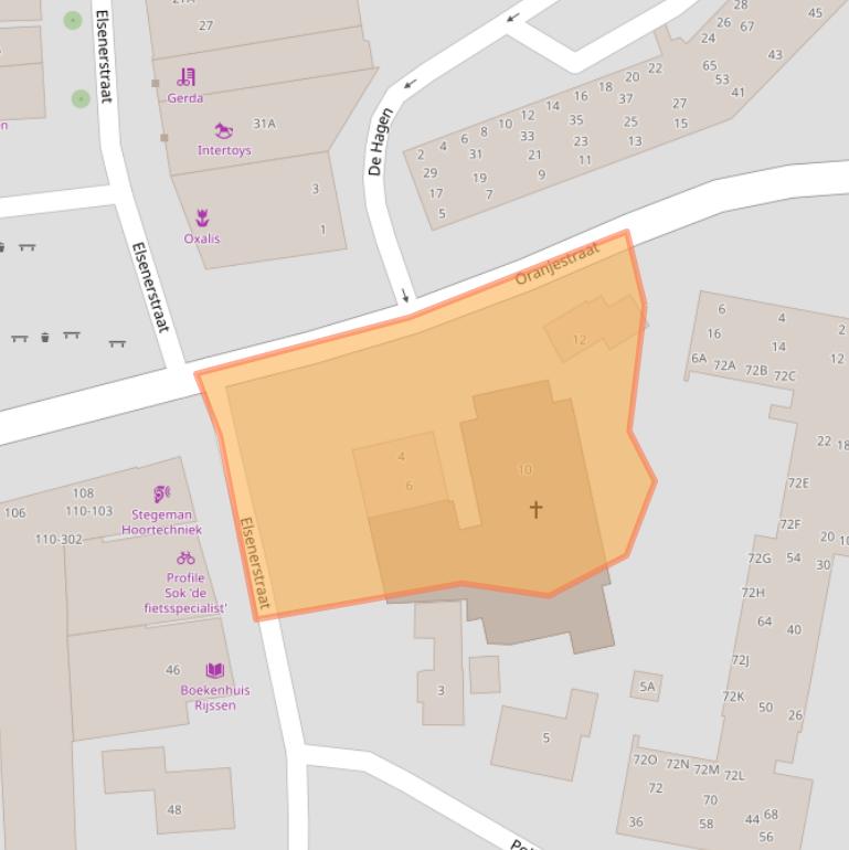 Kaart van postcodegebied 7461DL.