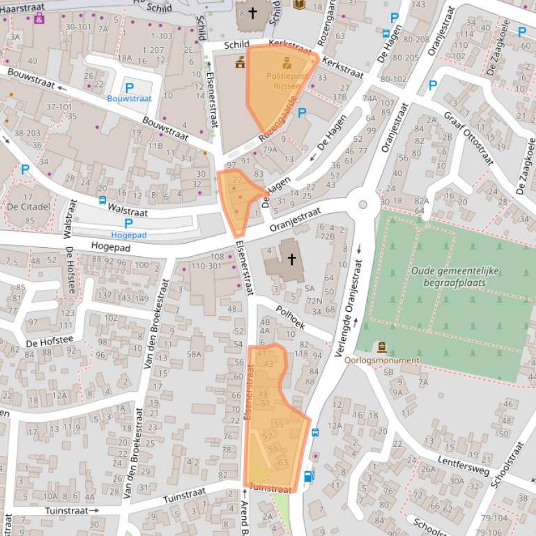 Kaart van postcodegebied 7461DM.