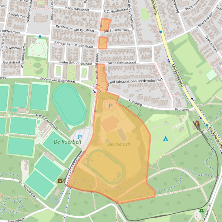 Kaart van postcodegebied 7461DT.