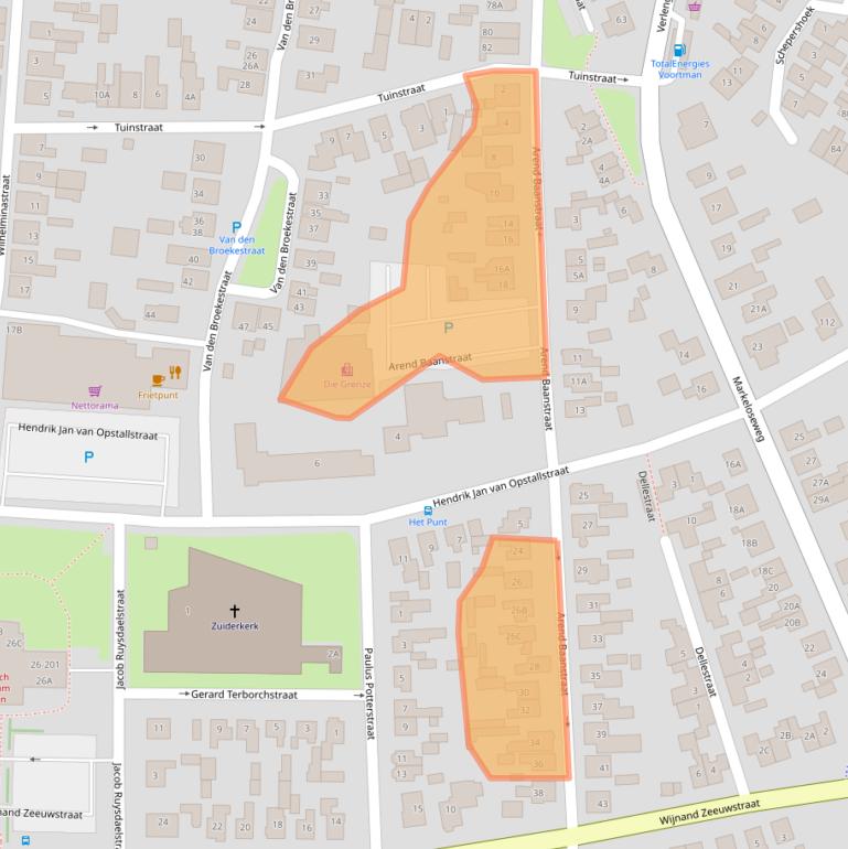 Kaart van postcodegebied 7461DV.