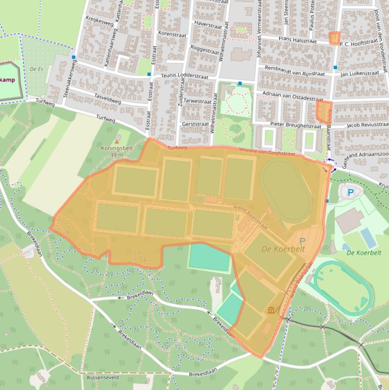 Kaart van postcodegebied 7461DX.
