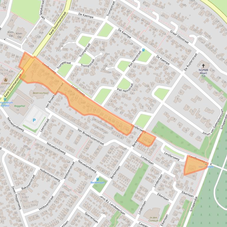 Kaart van postcodegebied 7461EM.