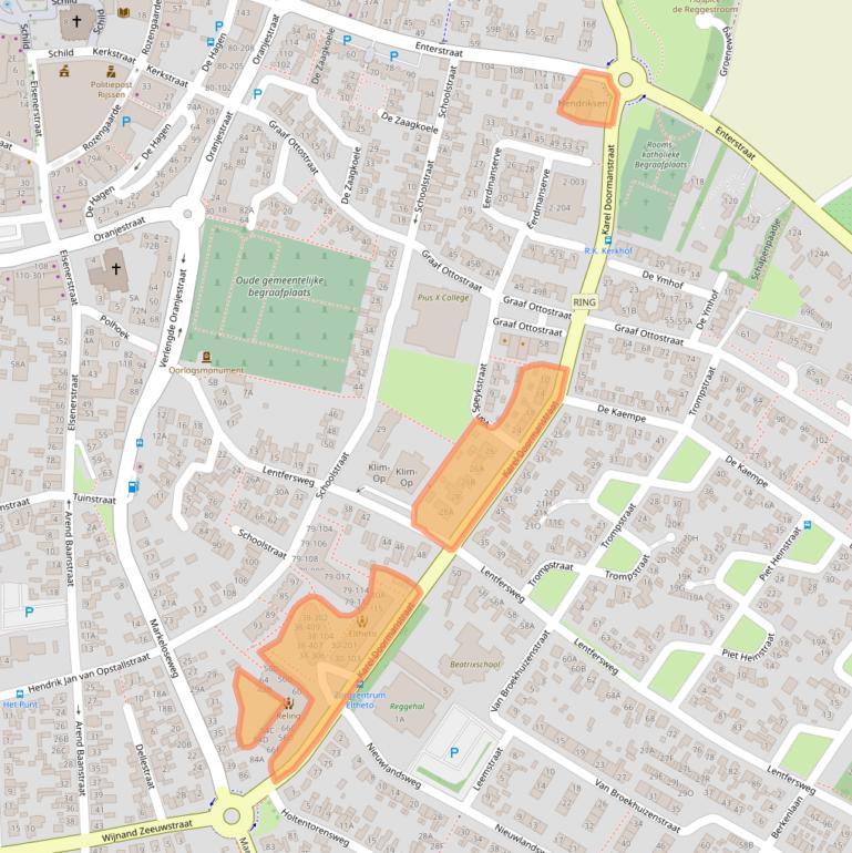 Kaart van postcodegebied 7461ER.