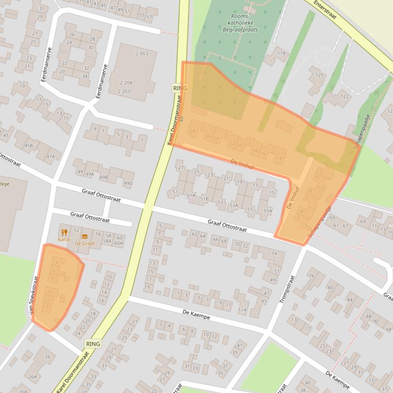 Kaart van postcodegebied 7461EV.
