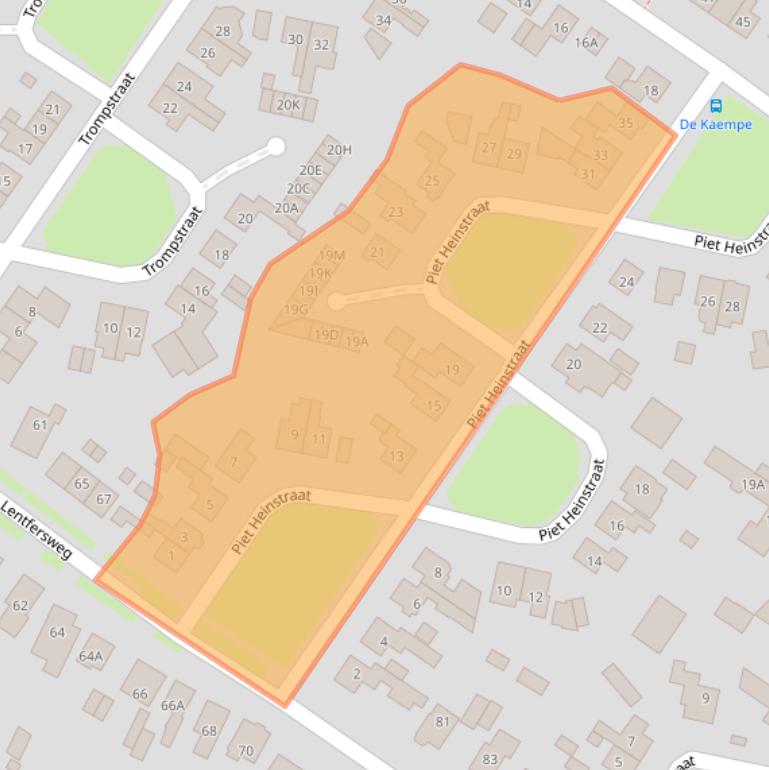 Kaart van postcodegebied 7461EW.