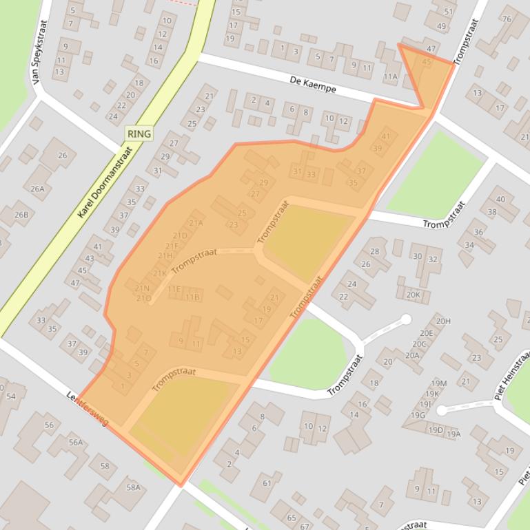 Kaart van postcodegebied 7461GA.