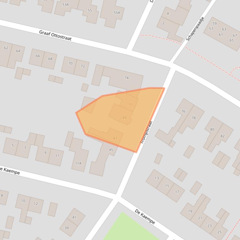 Kaart van postcodegebied 7461GB.