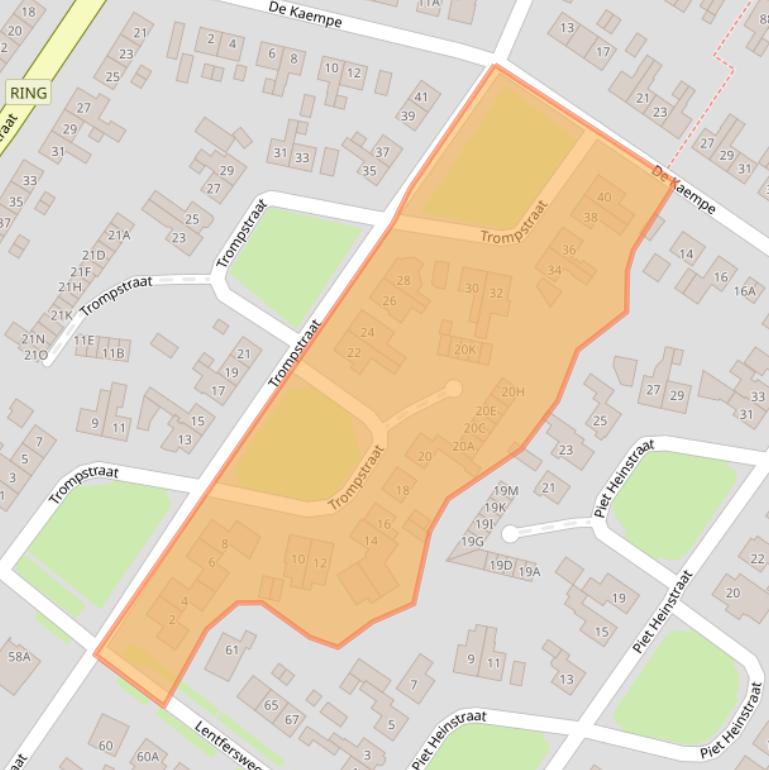 Kaart van postcodegebied 7461GC.