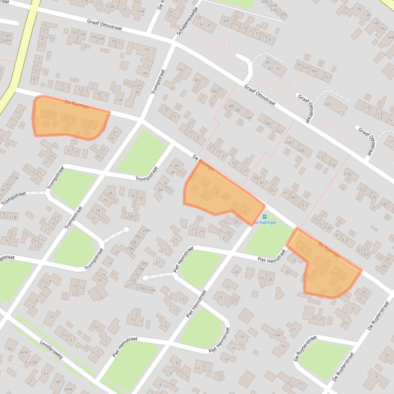 Kaart van postcodegebied 7461GG.