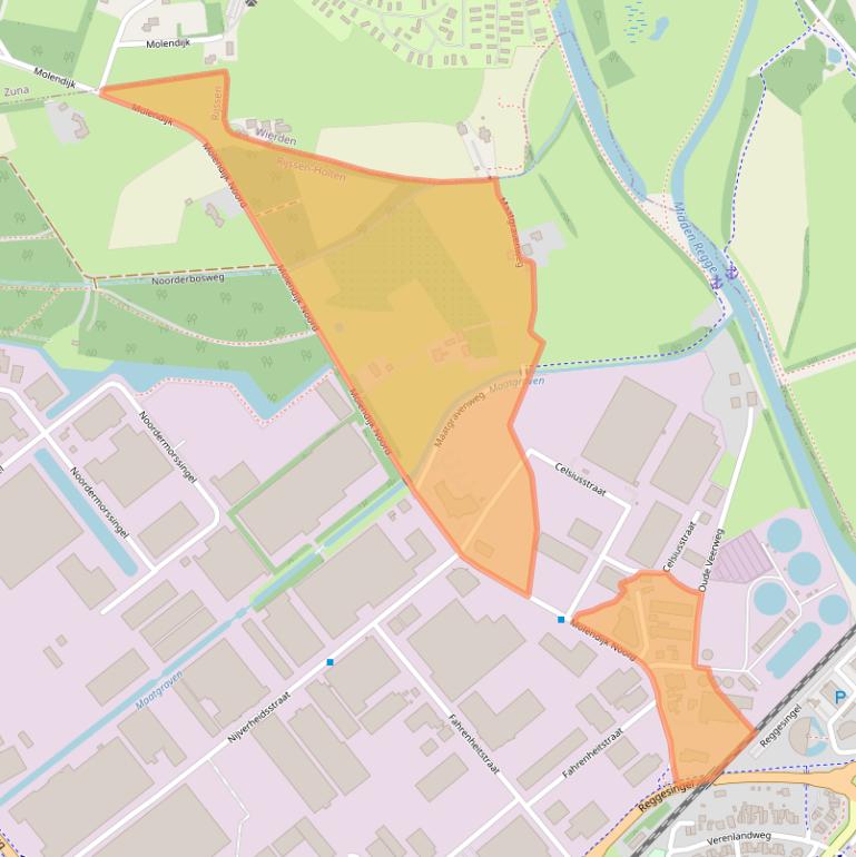 Kaart van postcodegebied 7461JE.