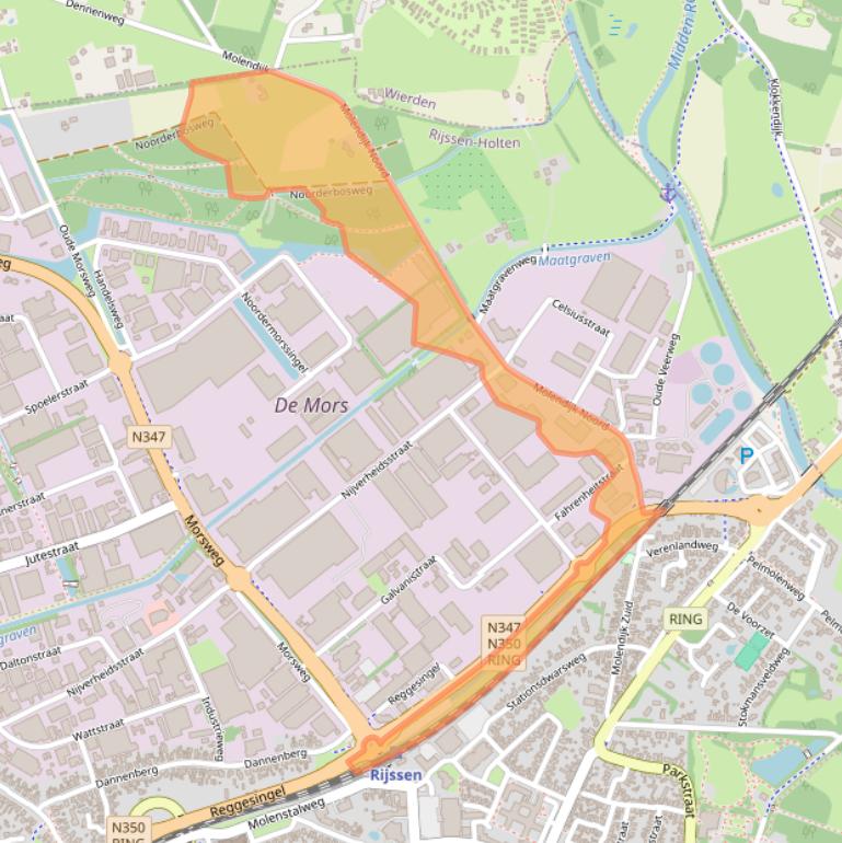 Kaart van postcodegebied 7461JG.