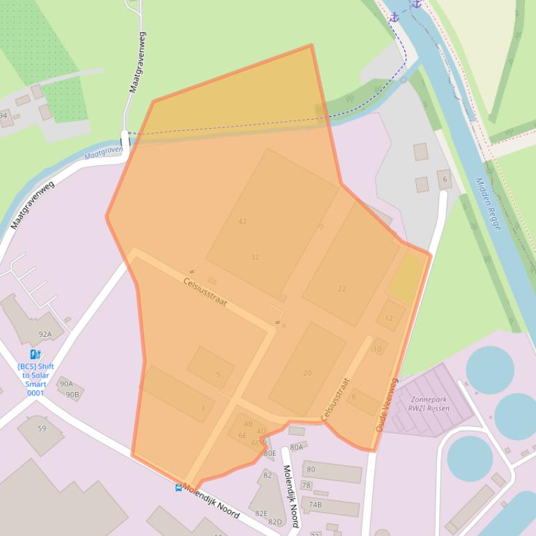 Kaart van postcodegebied 7461JR.