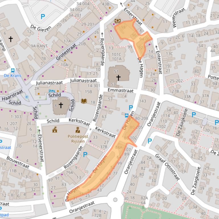 Kaart van postcodegebied 7461LB.