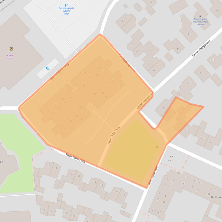 Kaart van postcodegebied 7461MC.