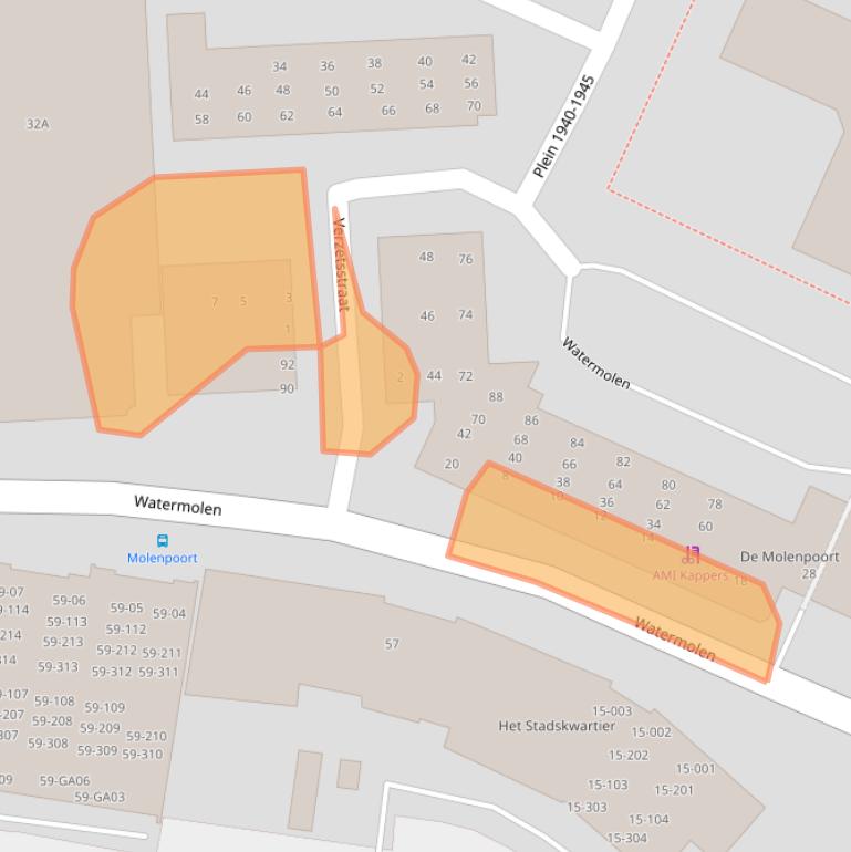 Kaart van postcodegebied 7461ME.