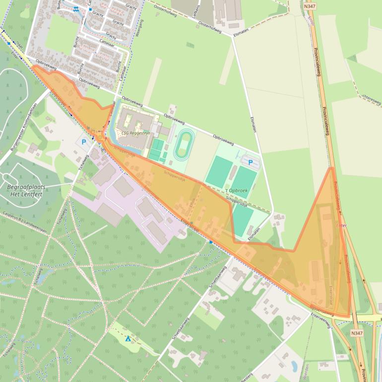 Kaart van postcodegebied 7461PD.