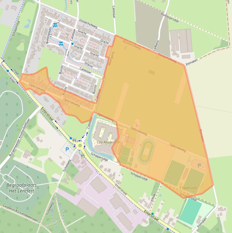 Kaart van postcodegebied 7461PH.