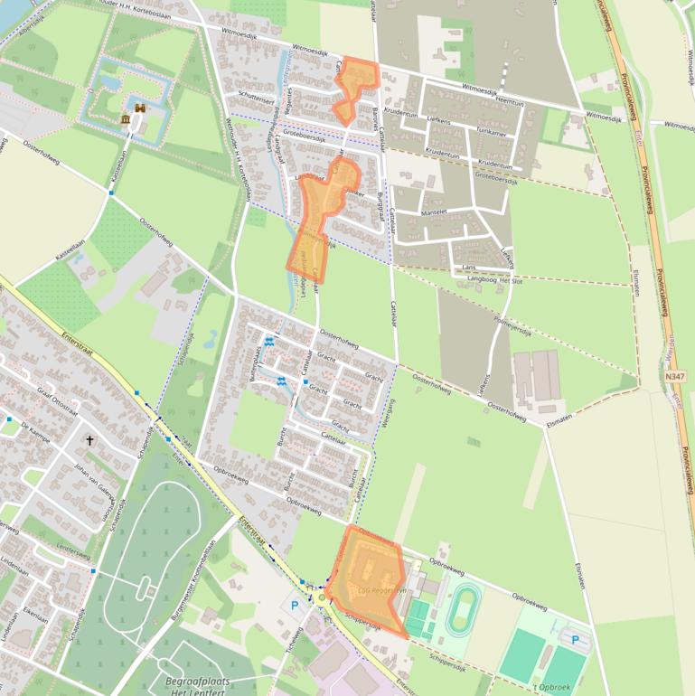 Kaart van postcodegebied 7461PK.