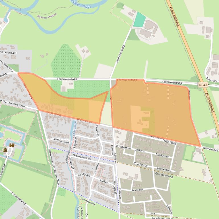 Kaart van postcodegebied 7461PL.