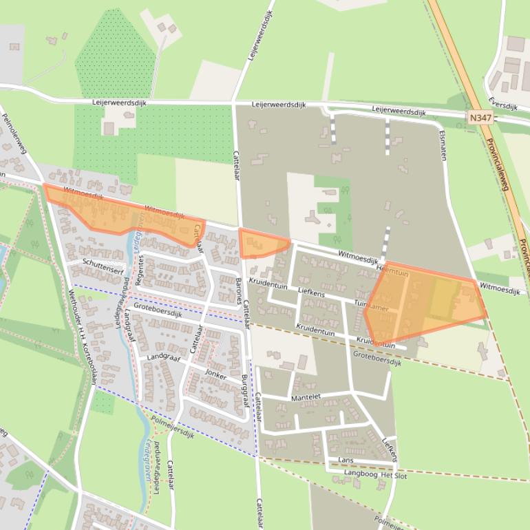 Kaart van postcodegebied 7461PM.