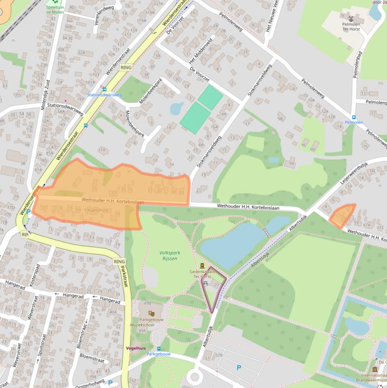 Kaart van postcodegebied 7461PP.