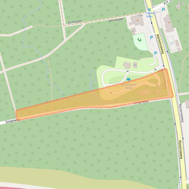 Kaart van postcodegebied 7461PZ.