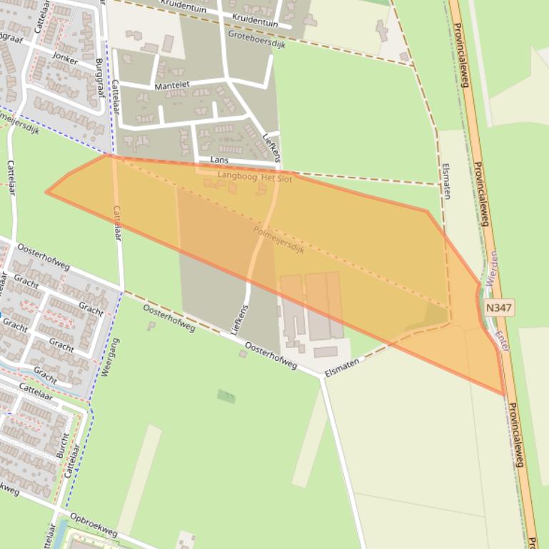 Kaart van postcodegebied 7461SH.