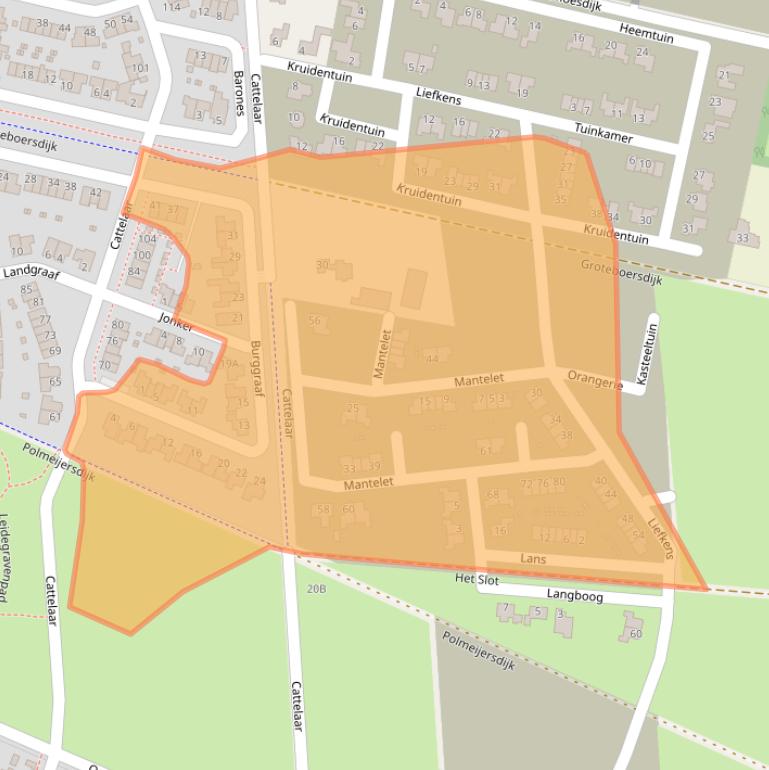 Kaart van postcodegebied 7461SJ.