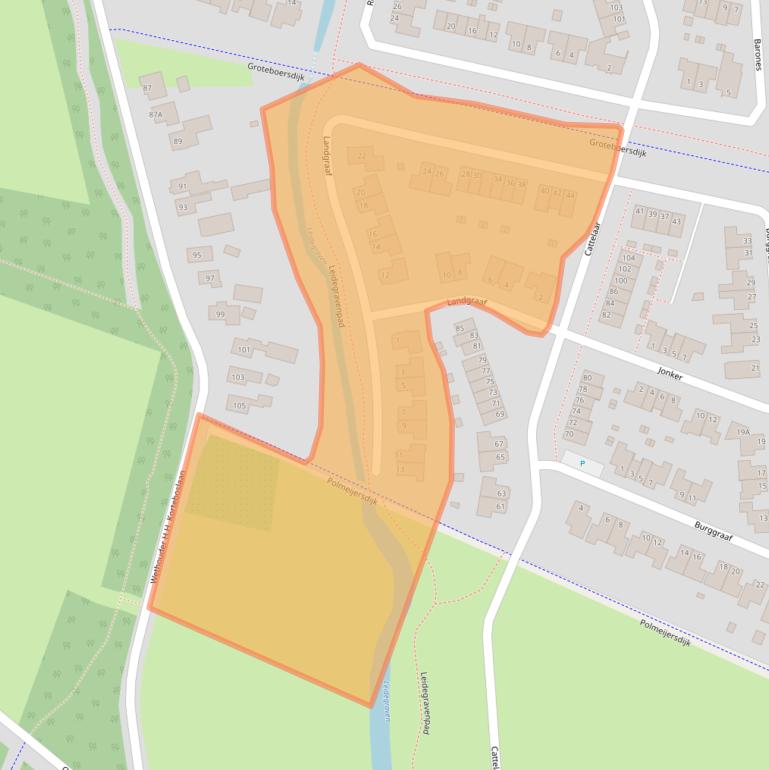 Kaart van postcodegebied 7461SM.