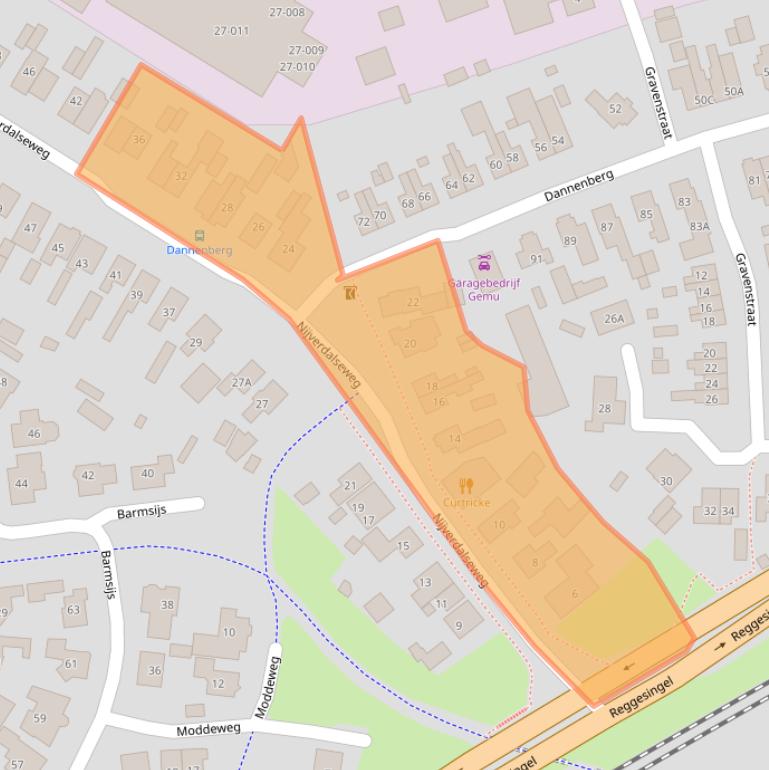 Kaart van postcodegebied 7461TD.