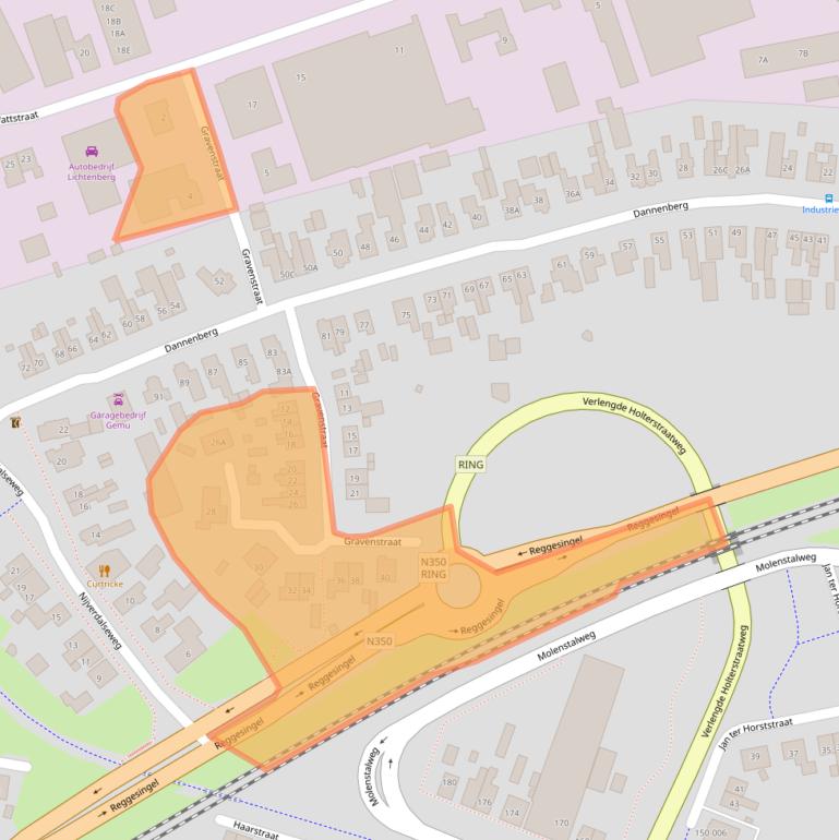 Kaart van postcodegebied 7461TN.