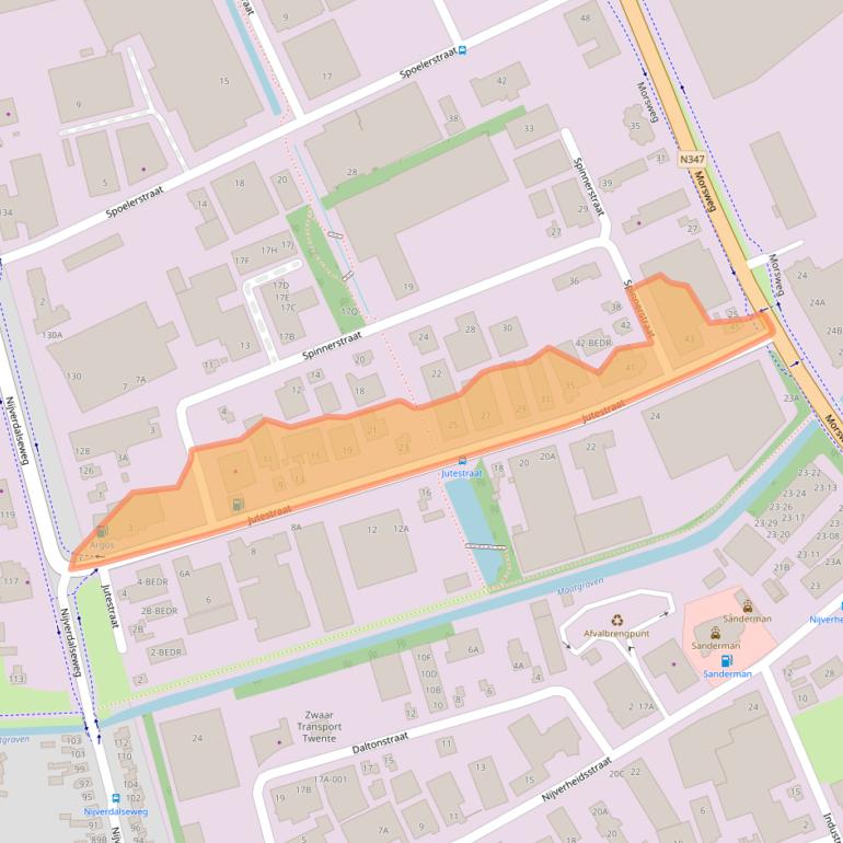 Kaart van postcodegebied 7461TS.