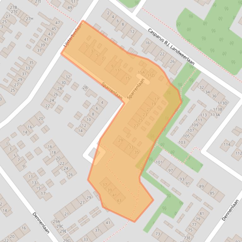 Kaart van postcodegebied 7461VM.