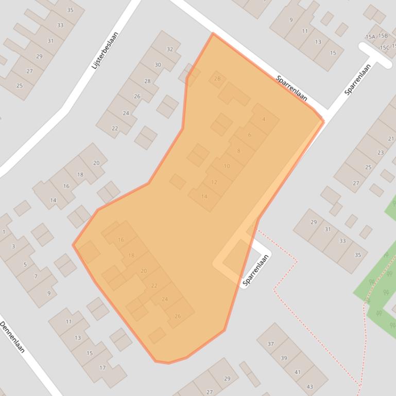 Kaart van postcodegebied 7461VN.