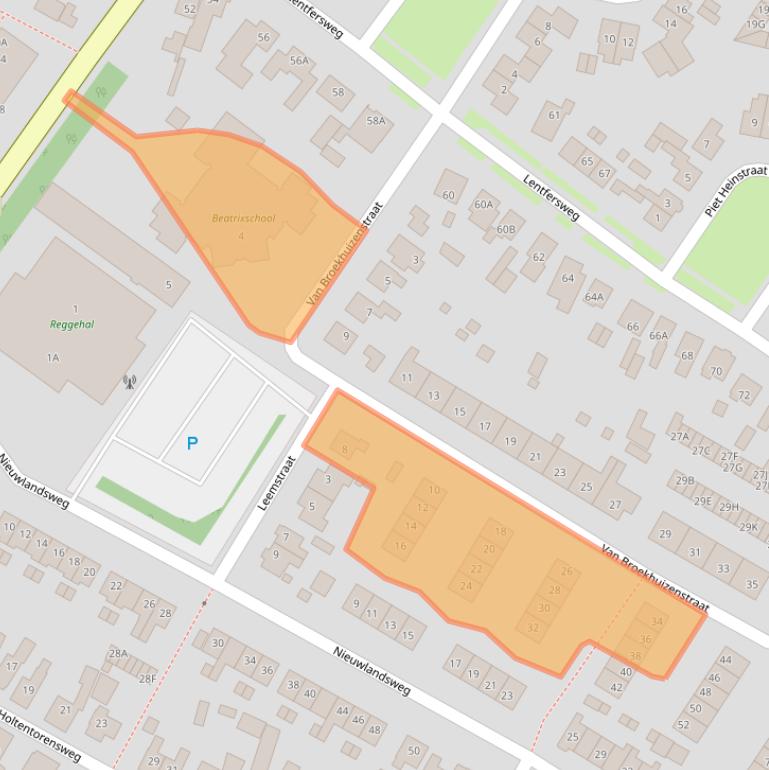 Kaart van postcodegebied 7461VW.