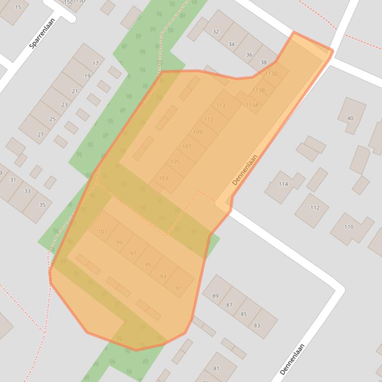 Kaart van postcodegebied 7461XG.