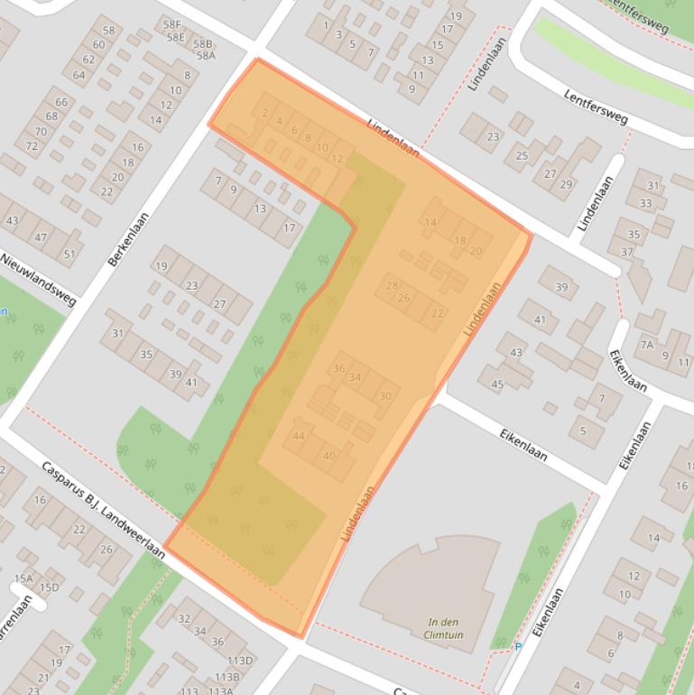 Kaart van postcodegebied 7461XM.